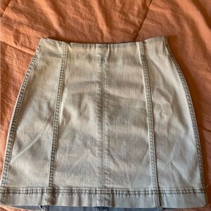 Stylish Gray Denim Skirt